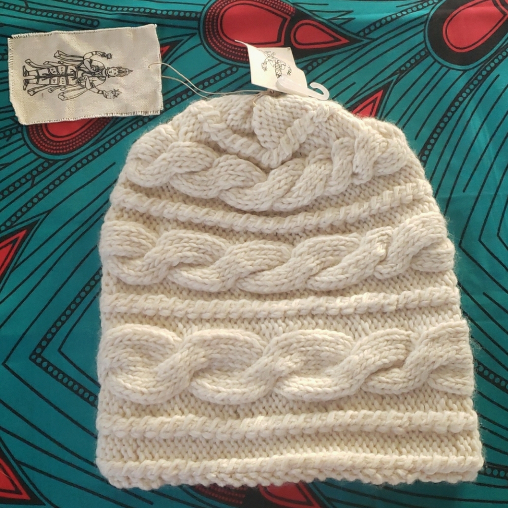 🌹 Luxurious Merino Triple Braid Off-White Slouch